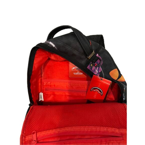 Sprayground Snake On A Bag Jardin D'Eden Backpack Black/Red - Picture 4 of 5